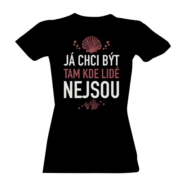 Tričko s potiskem Asociální Ariel