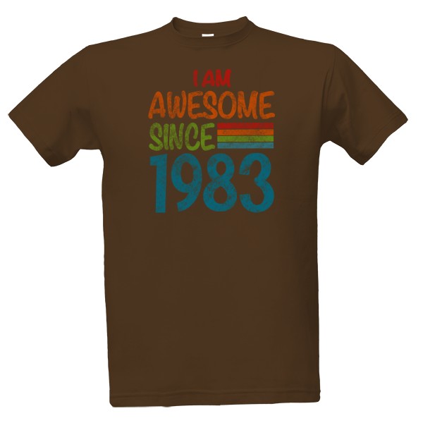 Tričko s potlačou Awesome 1983