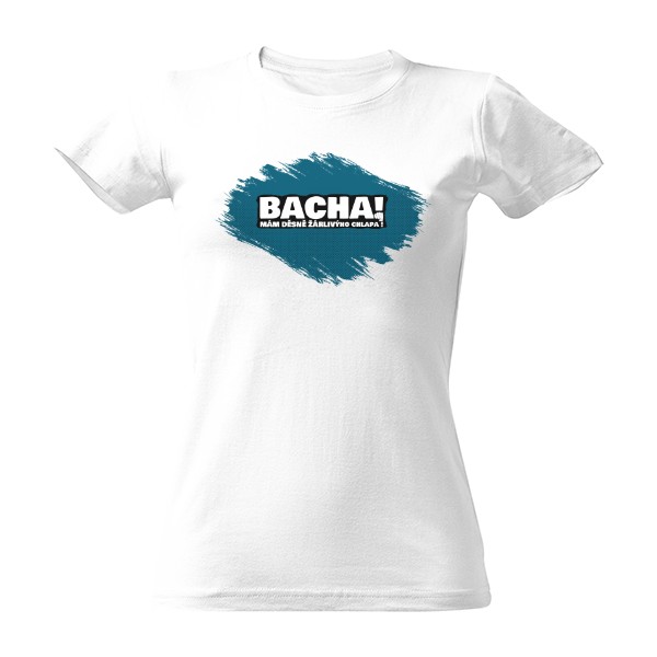 Tričko s potiskem Bacha žárlivý chlap