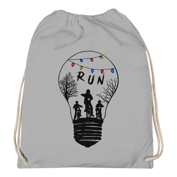 Vak na záda s potiskem Batoh Stranger things RUN!
