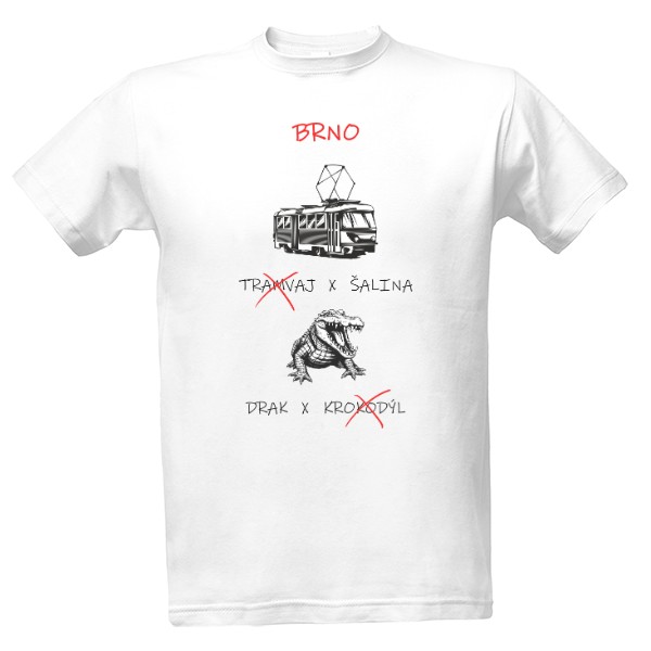 Tričko s potiskem Brno
