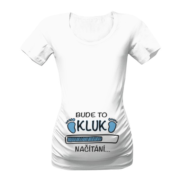 Tričko s potiskem Bude to kluk!
