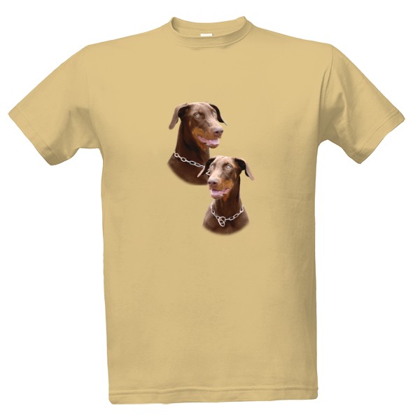 Tričko s potiskem Dobrman