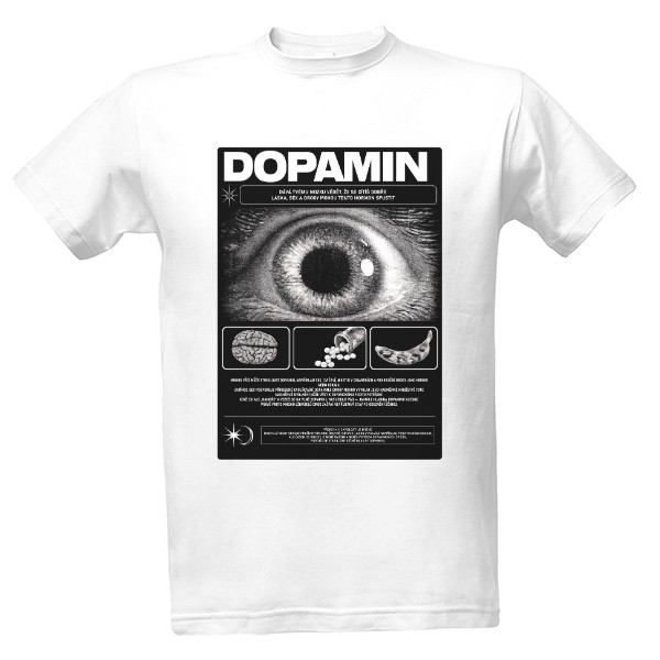 Tričko s potiskem Dopamin