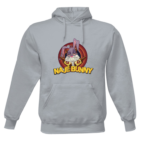 Pánská mikina s kapucí s potiskem NAJEBUNNY