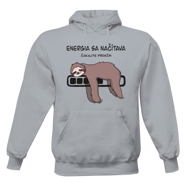 Pánská mikina s kapucí s potiskem Energia sa načítava