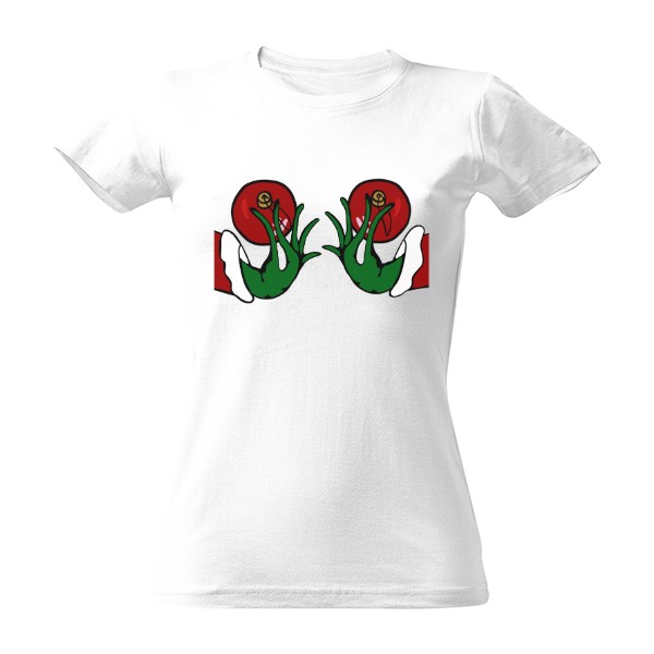 Tričko s potiskem Grinch baňky