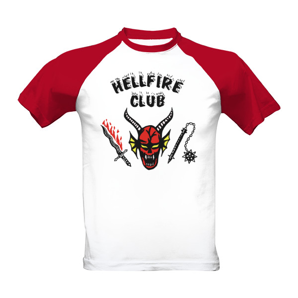 Tričko s potiskem Hellfire Club – 80s retro fan design