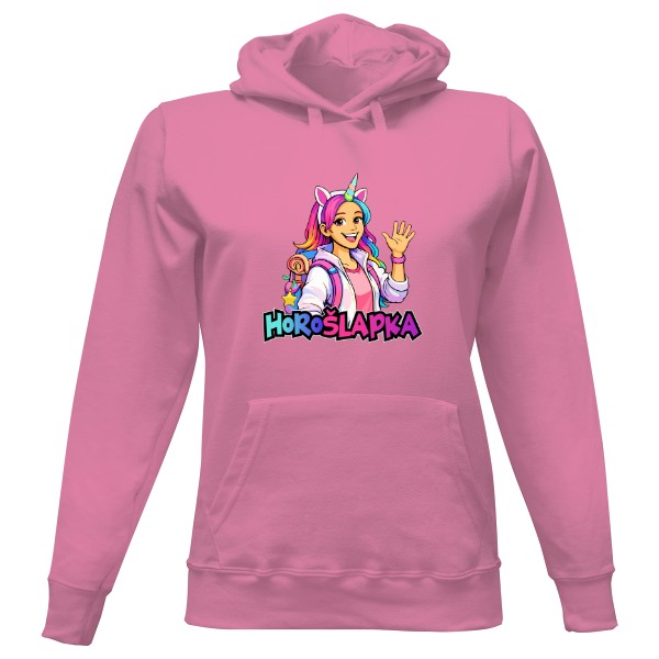 Dámská mikina s kapucí s potiskem HoroŠlapka