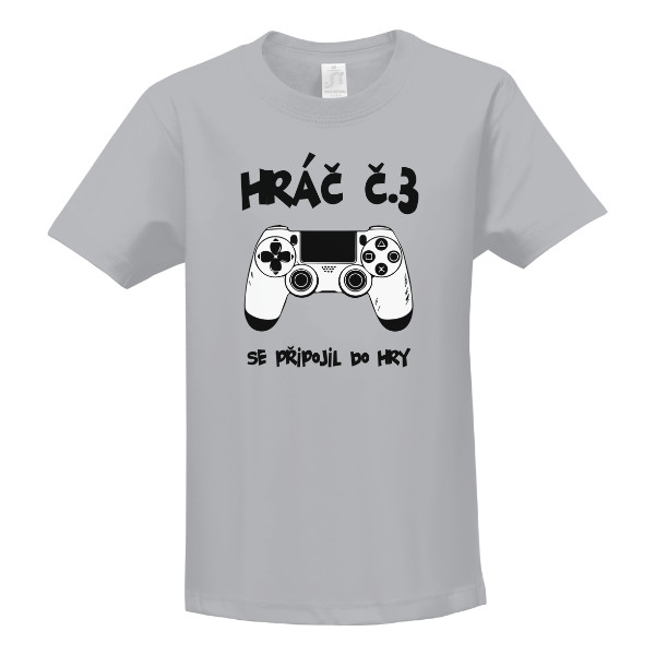 Tričko s potiskem Hráč číslo 3