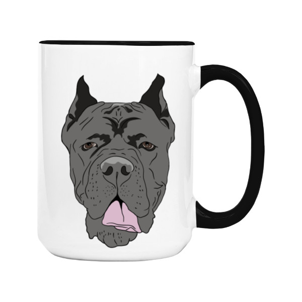 Hrnek velký barevný s potiskem Italská doga