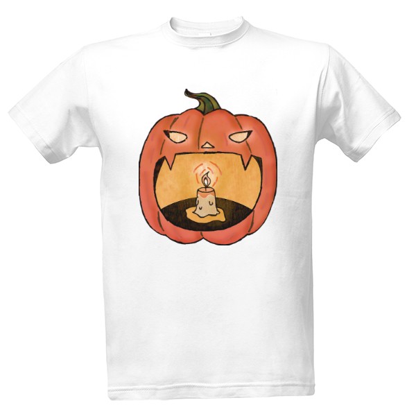 Tričko s potiskem Jack-o-Lantern