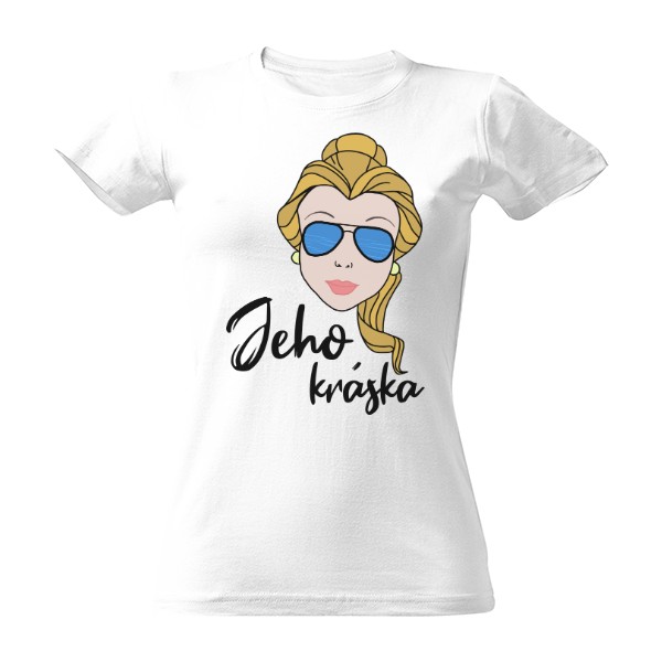 Tričko s potiskem Jeho kráska světlovláska