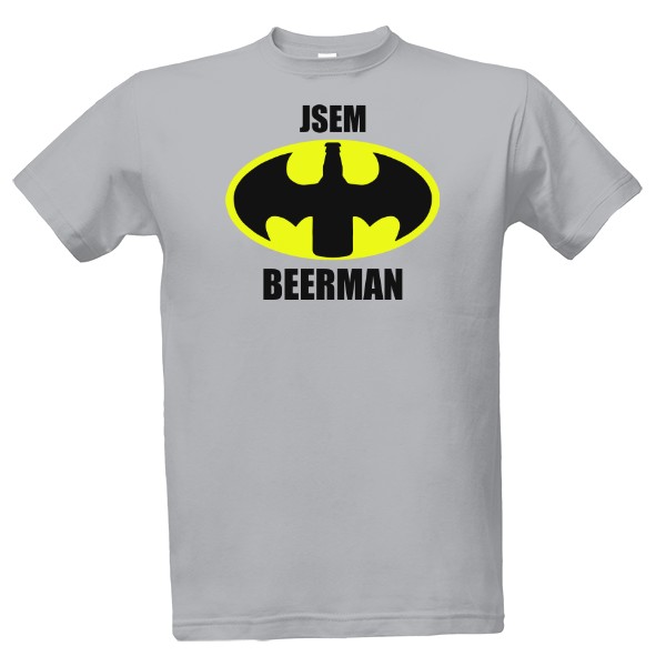Tričko s potiskem Jsem beerman - černý text