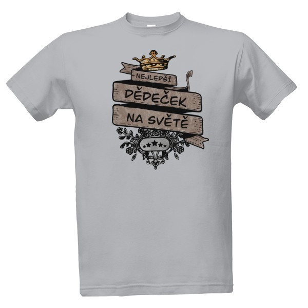 Tričko s potiskem Nejlepší dědeček na světě - král