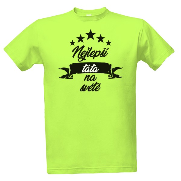 Tričko s potiskem Nejlepší táta na světě - černé