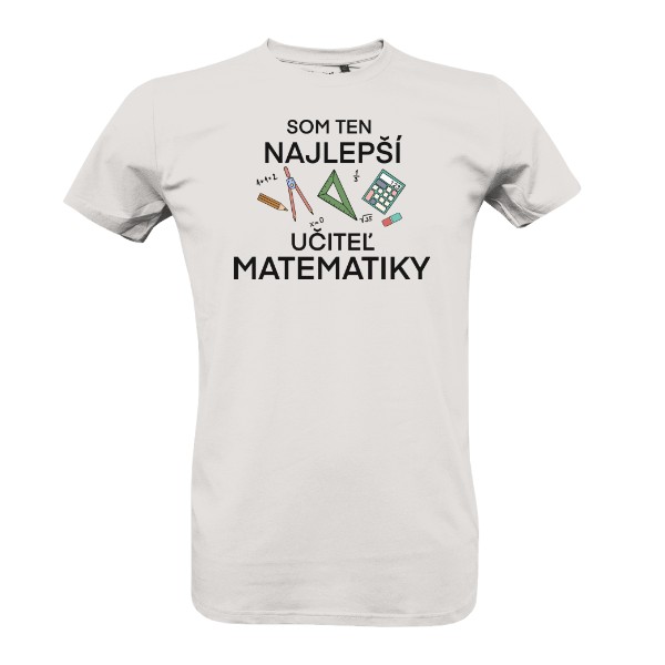 Tričko s potiskem Nejlepší učitel matematiky na triku