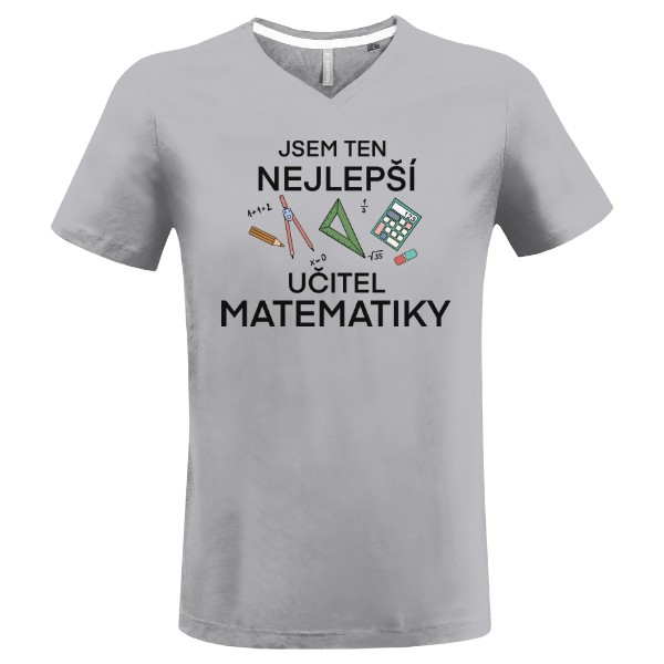 Tričko s potiskem Nejlepší učitel matematiky