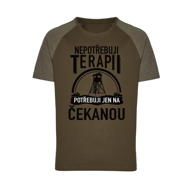 Tričko s potiskem Nepotřebuji terapii - čekaná