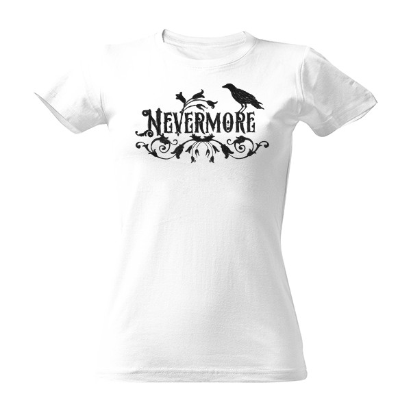 Tričko s potiskem Nevermore - black