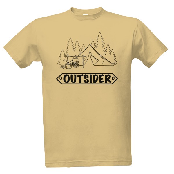 Tričko s potlačou Outsider