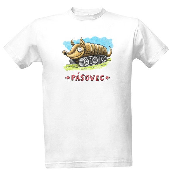 Tričko s potiskem pásovec