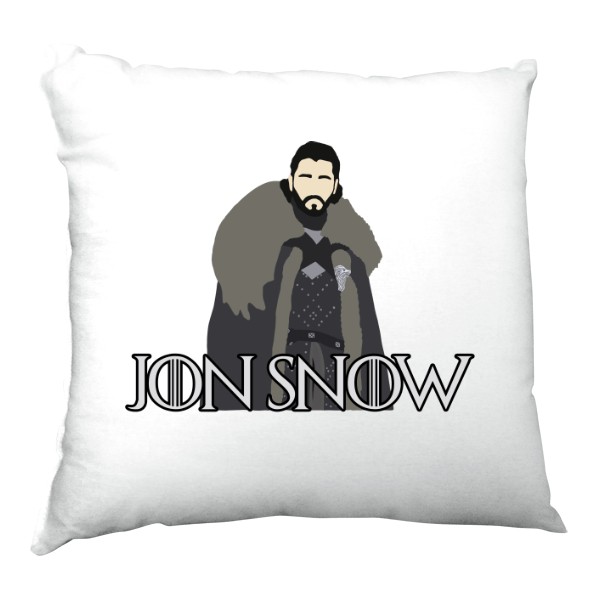 Vankúš saténový s potlačou Postavy zo Hry o Tróny Jon Snow