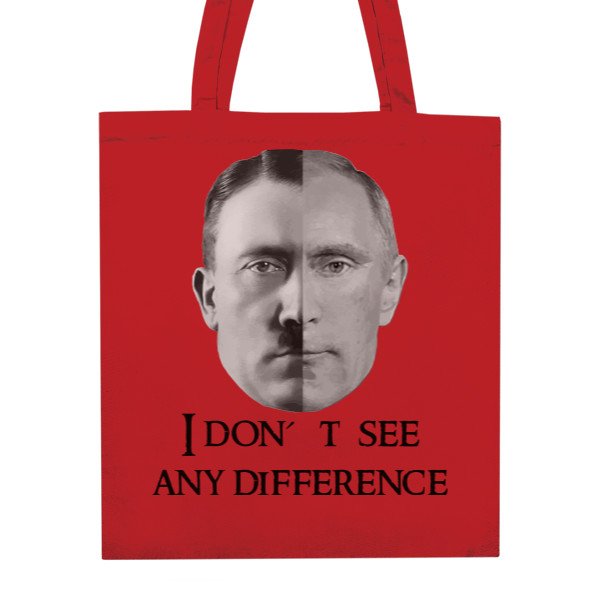 Nákupní taška unisex s potlačou Putin Hitler Obličeje na tašce