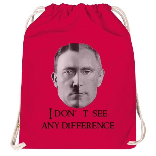 Vak na chrbát Organic  s potlačou Putin Hitler Obličeje na vaku