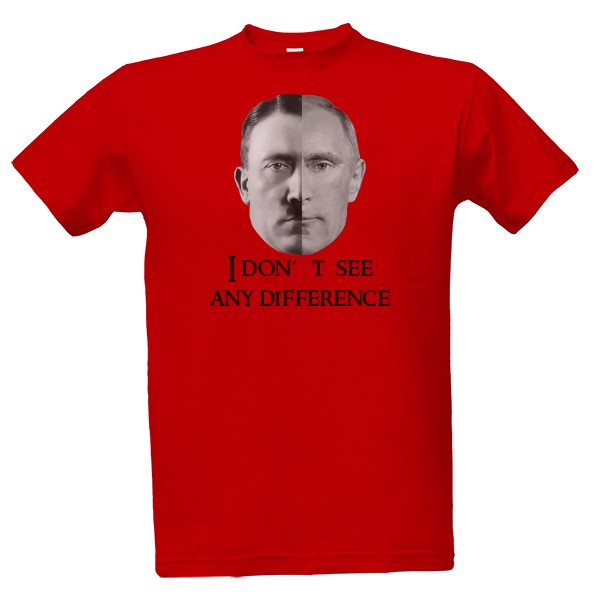 Tričko s potlačou Putin Hitler Obličeje