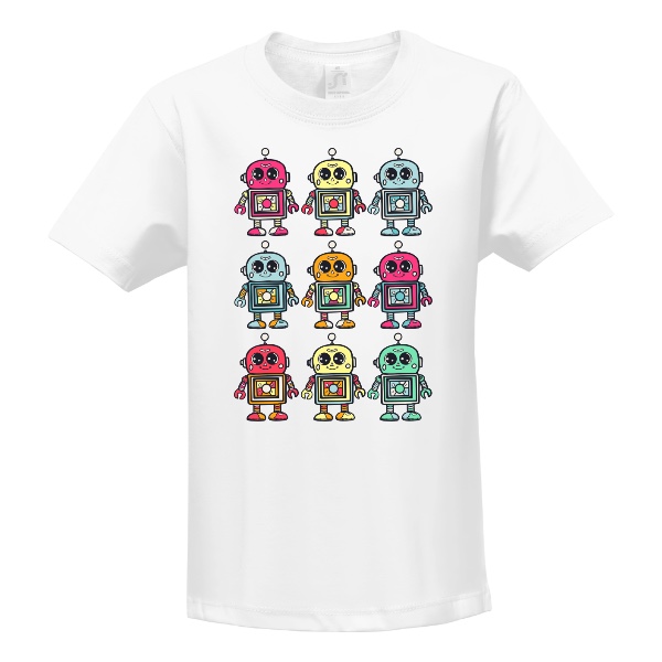 Tričko s potiskem Roboti