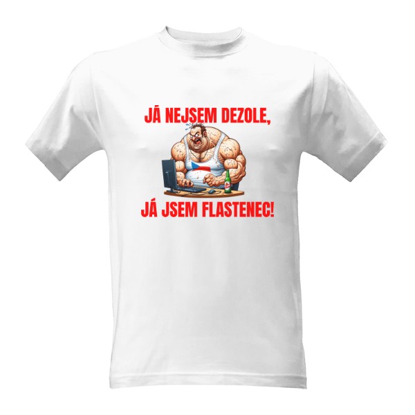 Tričko s potiskem Skutečný flastenec