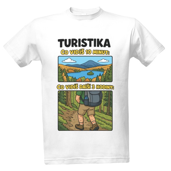 Tričko s potiskem TURISTIKA 