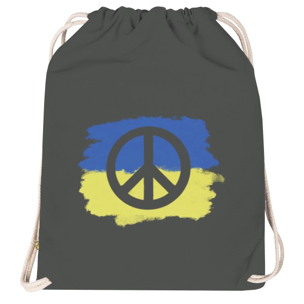 Vak na záda Organic  s potiskem Ukrajina Peace na vaku