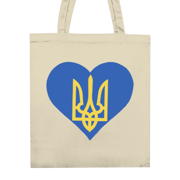 Nákupní taška unisex s potlačou Ukrajina Srdce na tašce