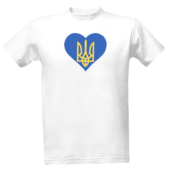 Tričko s potlačou Ukrajina Srdce