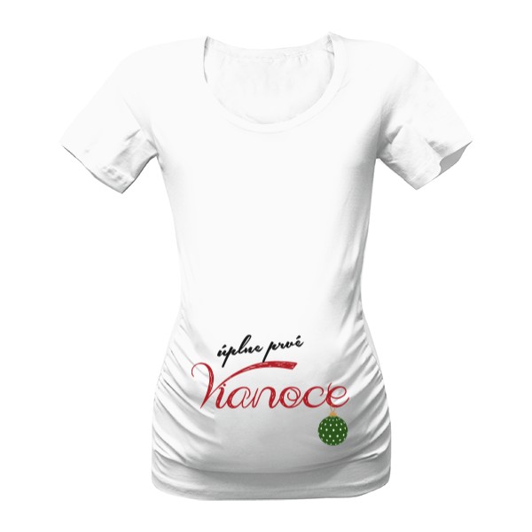Tričko s potiskem Úplne prvé Vianoce