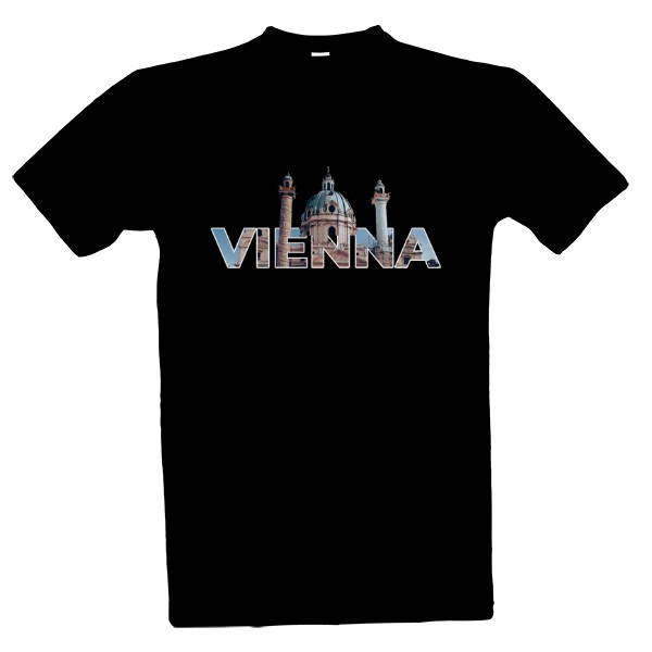 Tričko s potiskem Vienna nápis