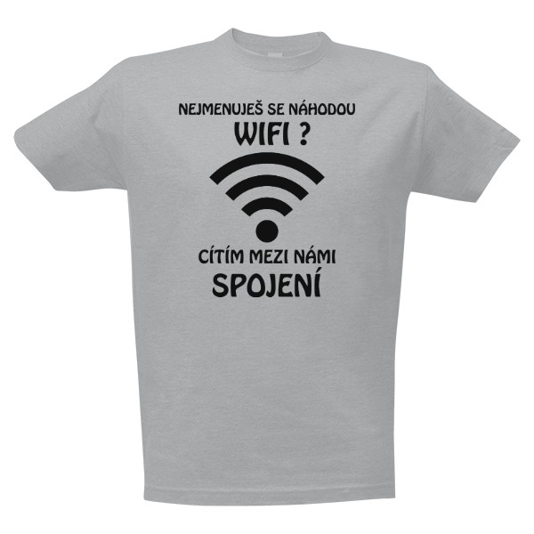 Tričko s potiskem Wifi spojení